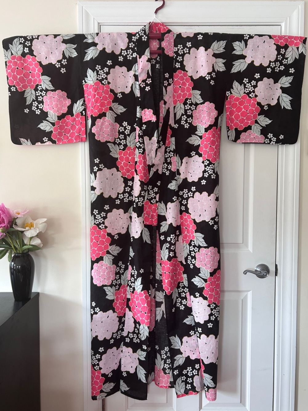 Cotton Floral Yukata with Obijime Cord